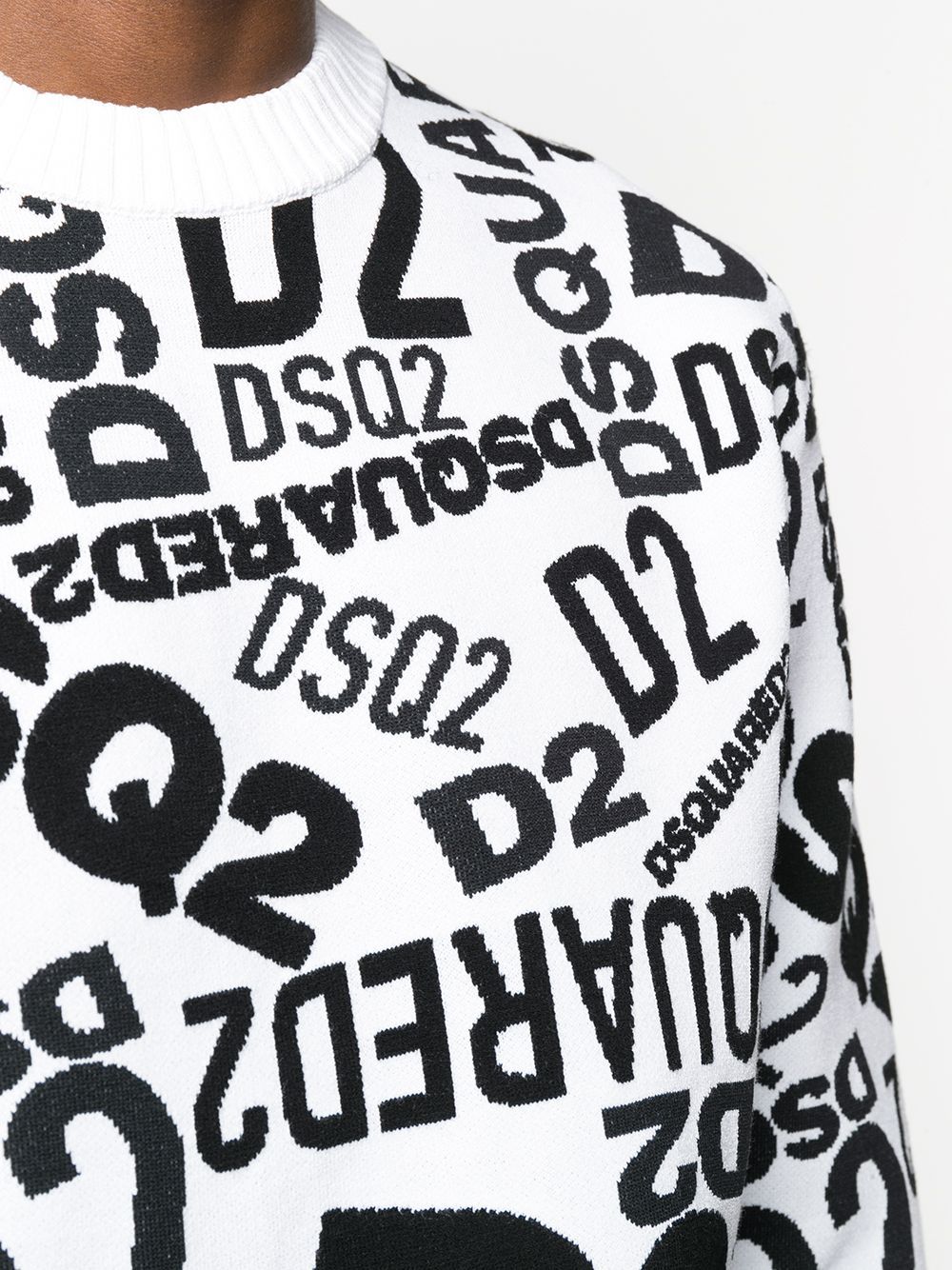 DSQUARED2 All Over Logo Sweatshirt Maison De Fashion