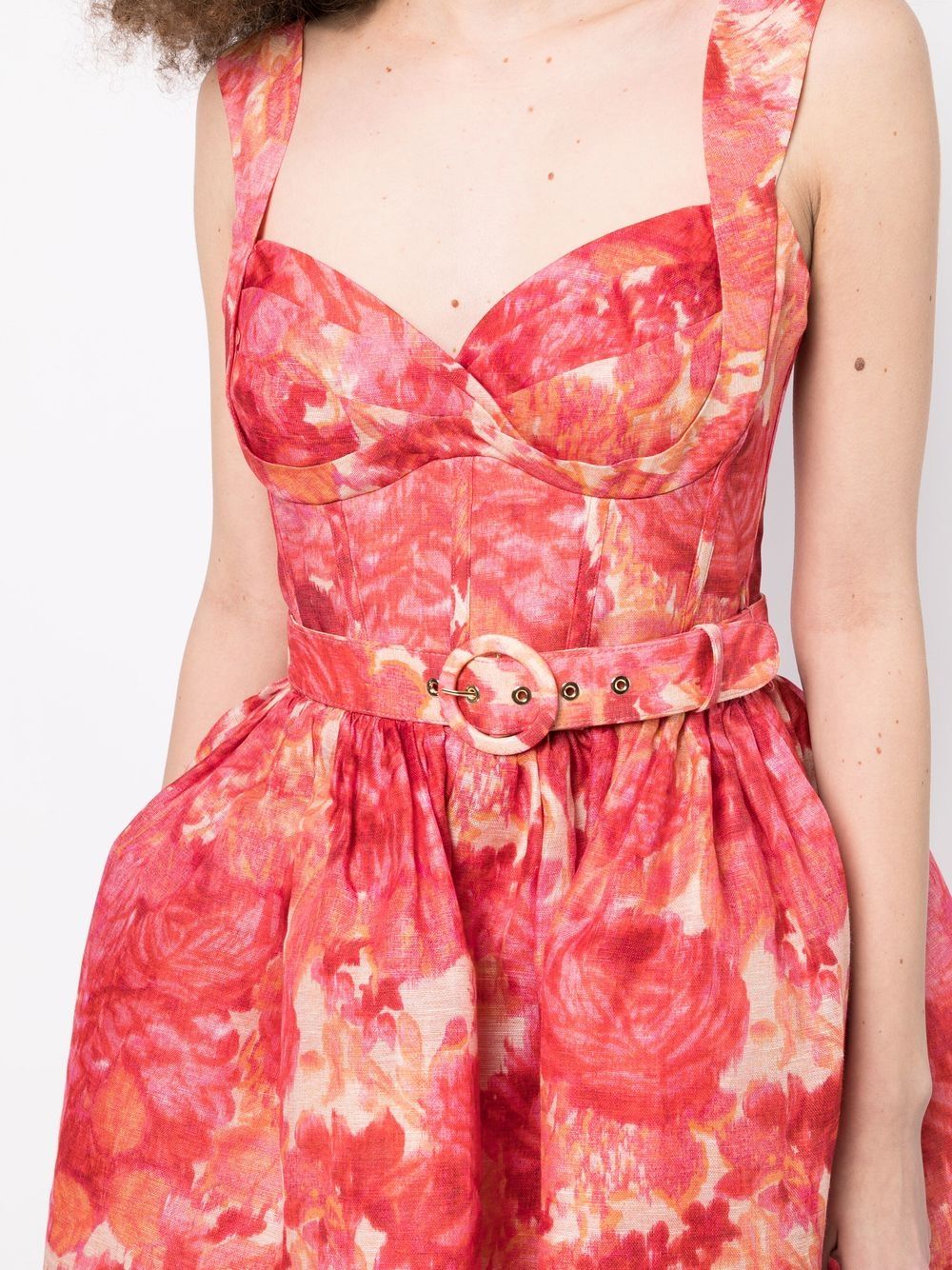 ZIMMERMANN WOMEN High Tide Mini Dress Pink - MAISONDEFASHION.COM