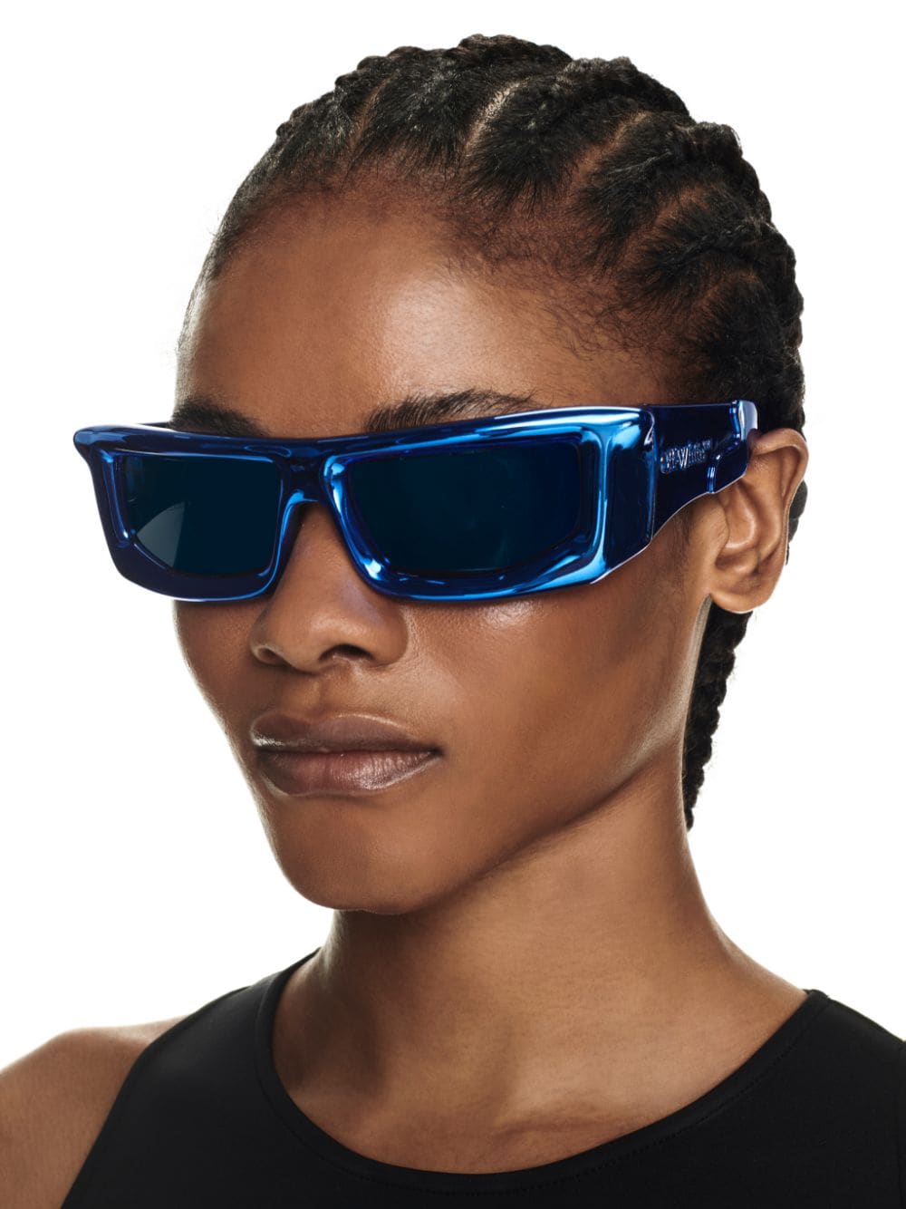 OFF-WHITE Volcanite Sunglasses Mirror Blue - MAISONDEFASHION.COM