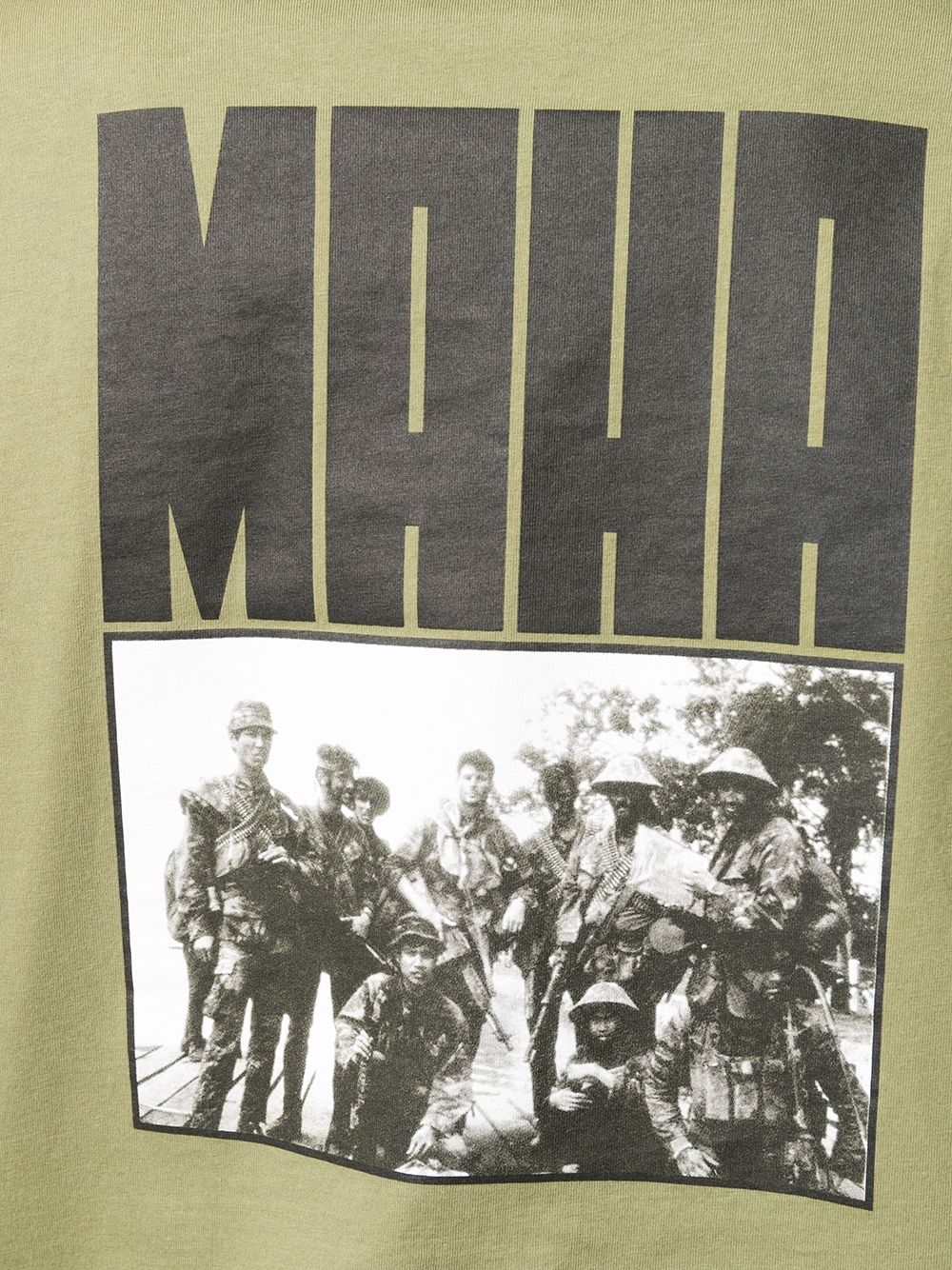 MAHARISHI World Corps Logo Print T-shirt Olive - Maison De Fashion 