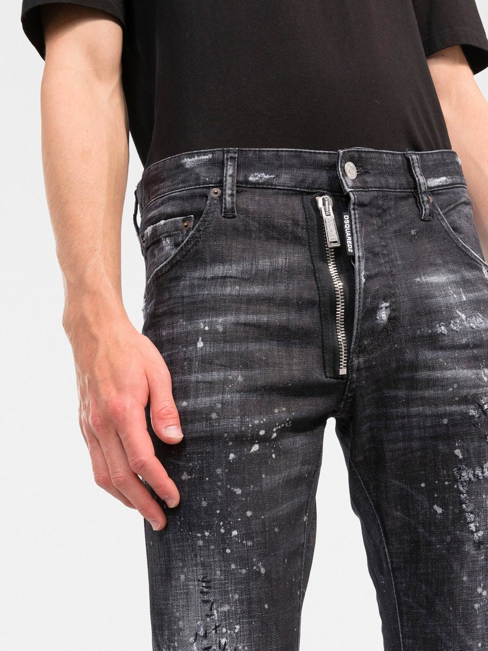 DSQUARED2 Distressed 5 Pocket Denim Jeans – MAISONDEFASHION.COM