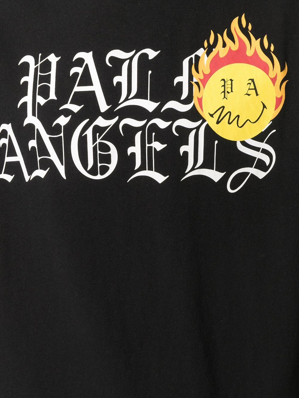 PALM ANGELS Burning Head Logo T-Shirt Black - Maison De Fashion 