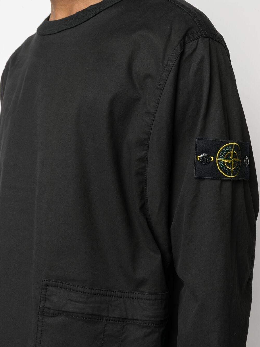 STONE ISLAND Tunic Overshirt Black - MAISONDEFASHION.COM