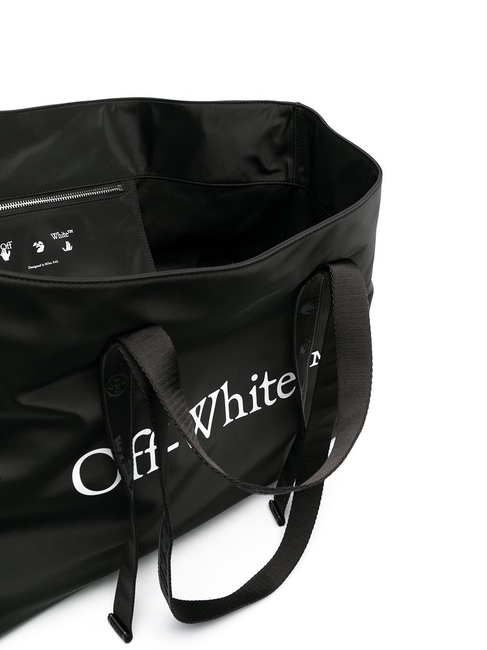 OFF-WHITE Womens Commercial tote bag Black - MAISONDEFASHION.COM