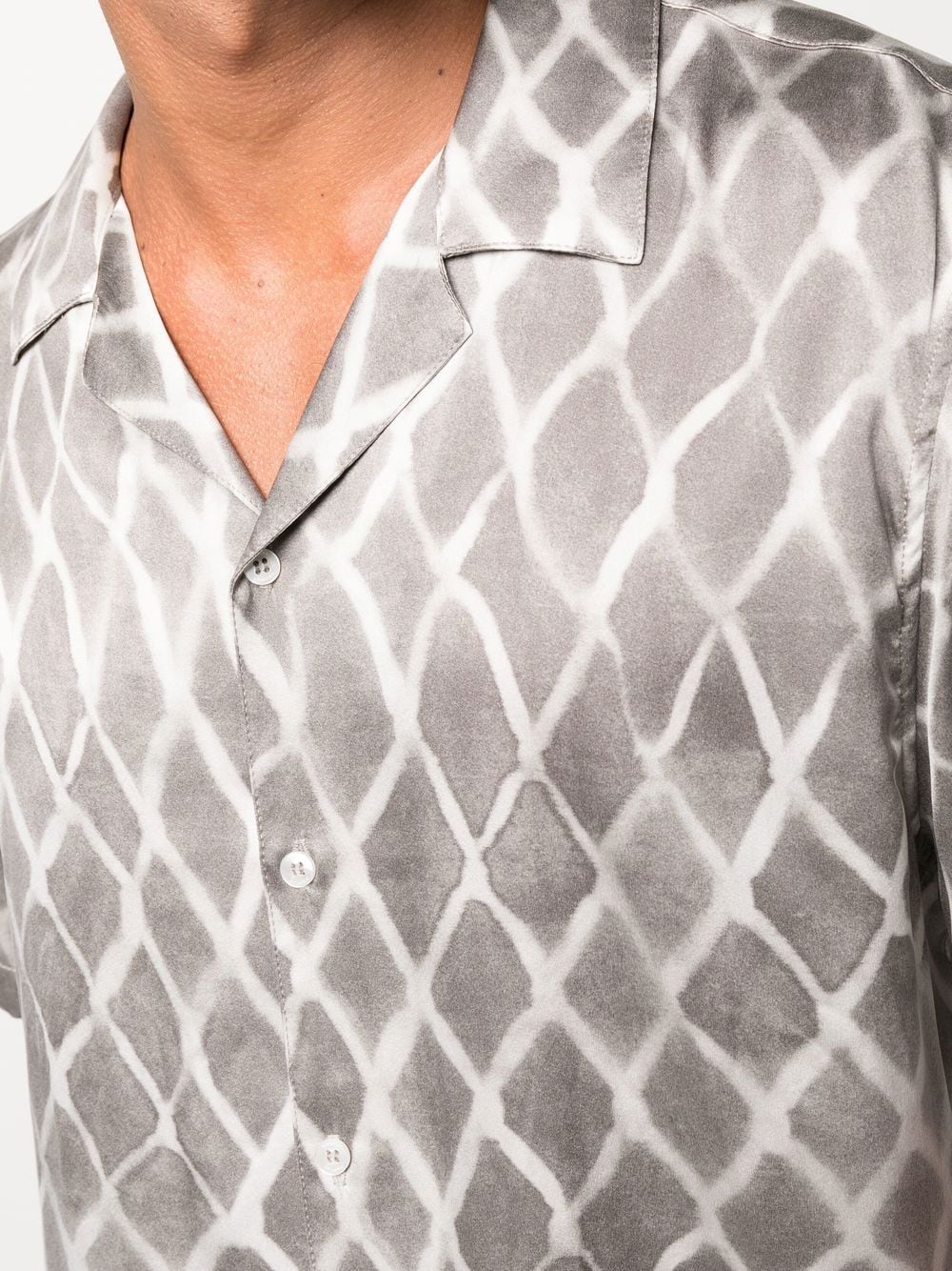 NAHMIAS S/S Swish Shirt Grey - MAISONDEFASHION.COM