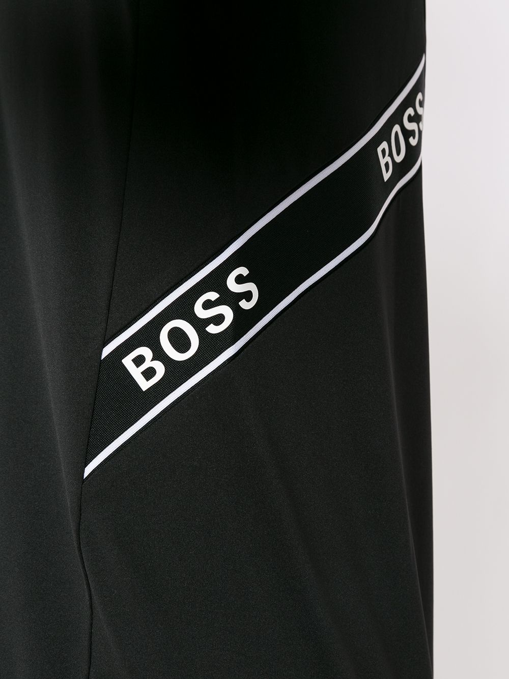 BOSS Logo Print T-Shirt Black - MAISONDEFASHION.COM