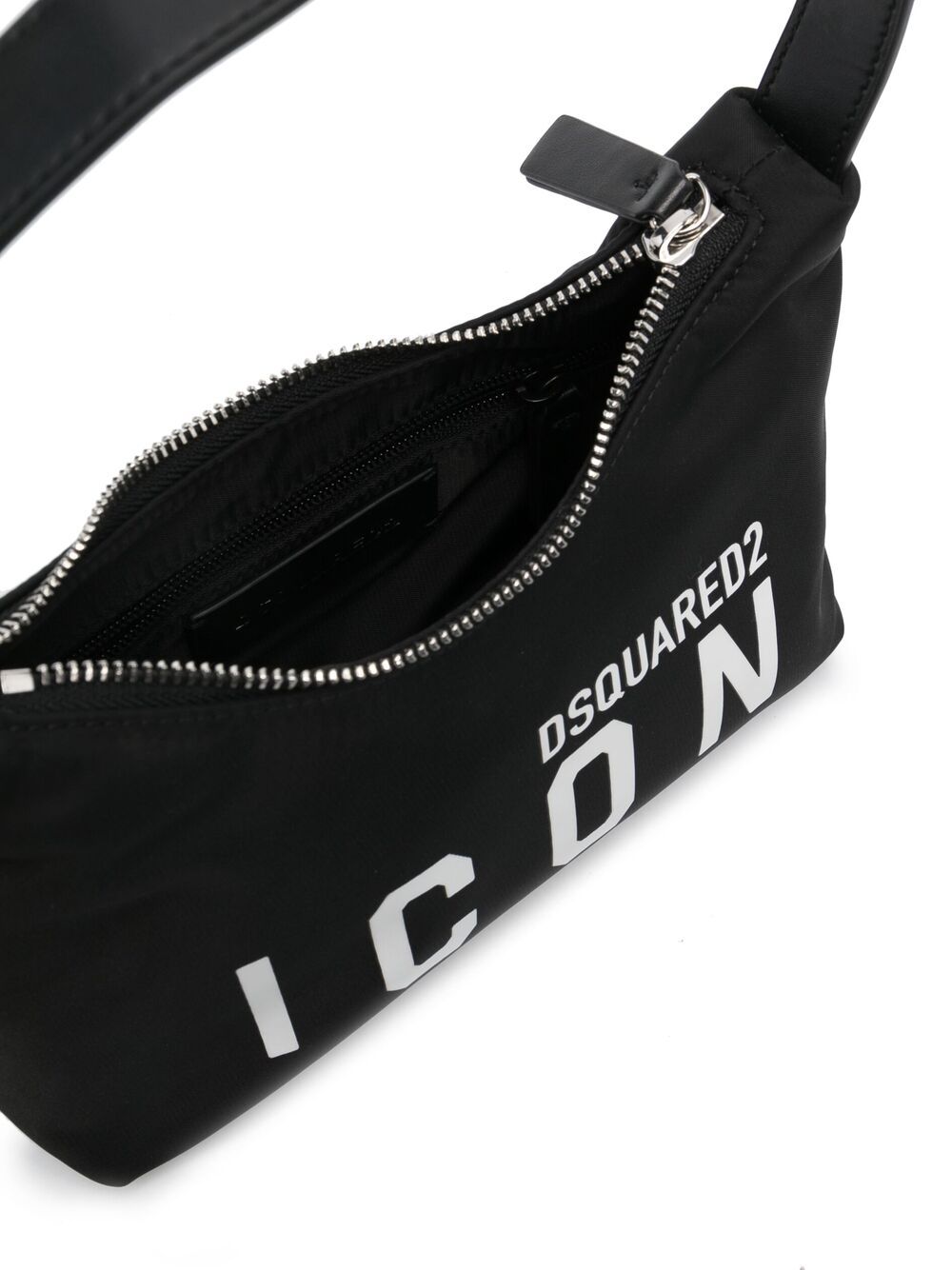 DSQUARED2 WOMEN Icon logo-print shoulder bag Black - MAISONDEFASHION.COM