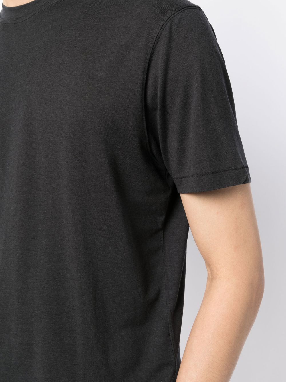 TOM FORD Solid-colour crew-neck T-shirt Black - MAISONDEFASHION.COM