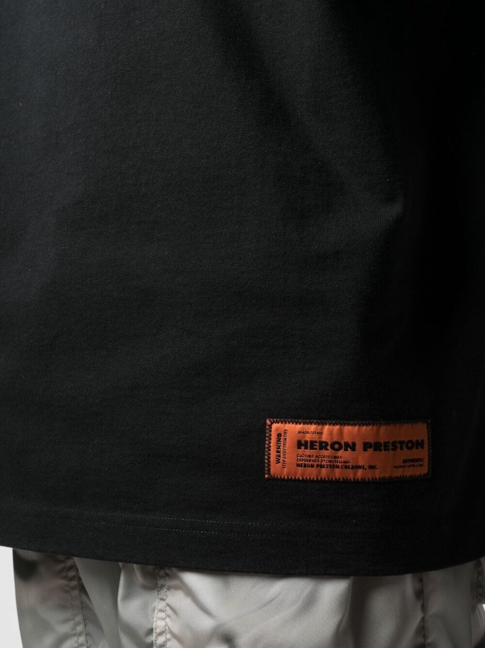 HERON PRESTON Pocket стиль Short Sleeve Turtleneck Black - MAISONDEFASHION.COM