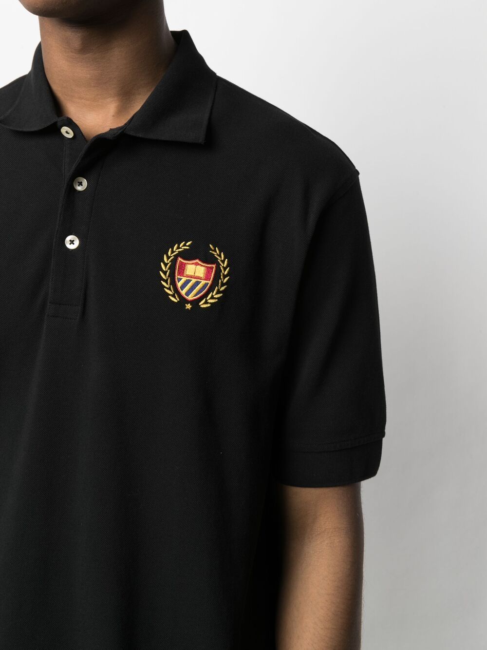 BEL-AIR ATHLETICS Academy Crest Polo Shirt - MAISONDEFASHION.COM