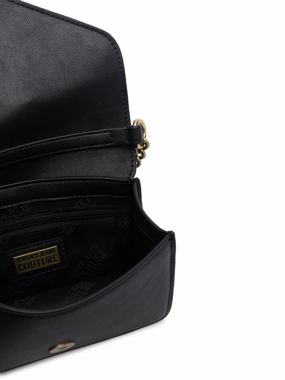 VERSACE JEANS COUTURE WOMEN Studded Shoulder Bag Black - MAISONDEFASHION.COM