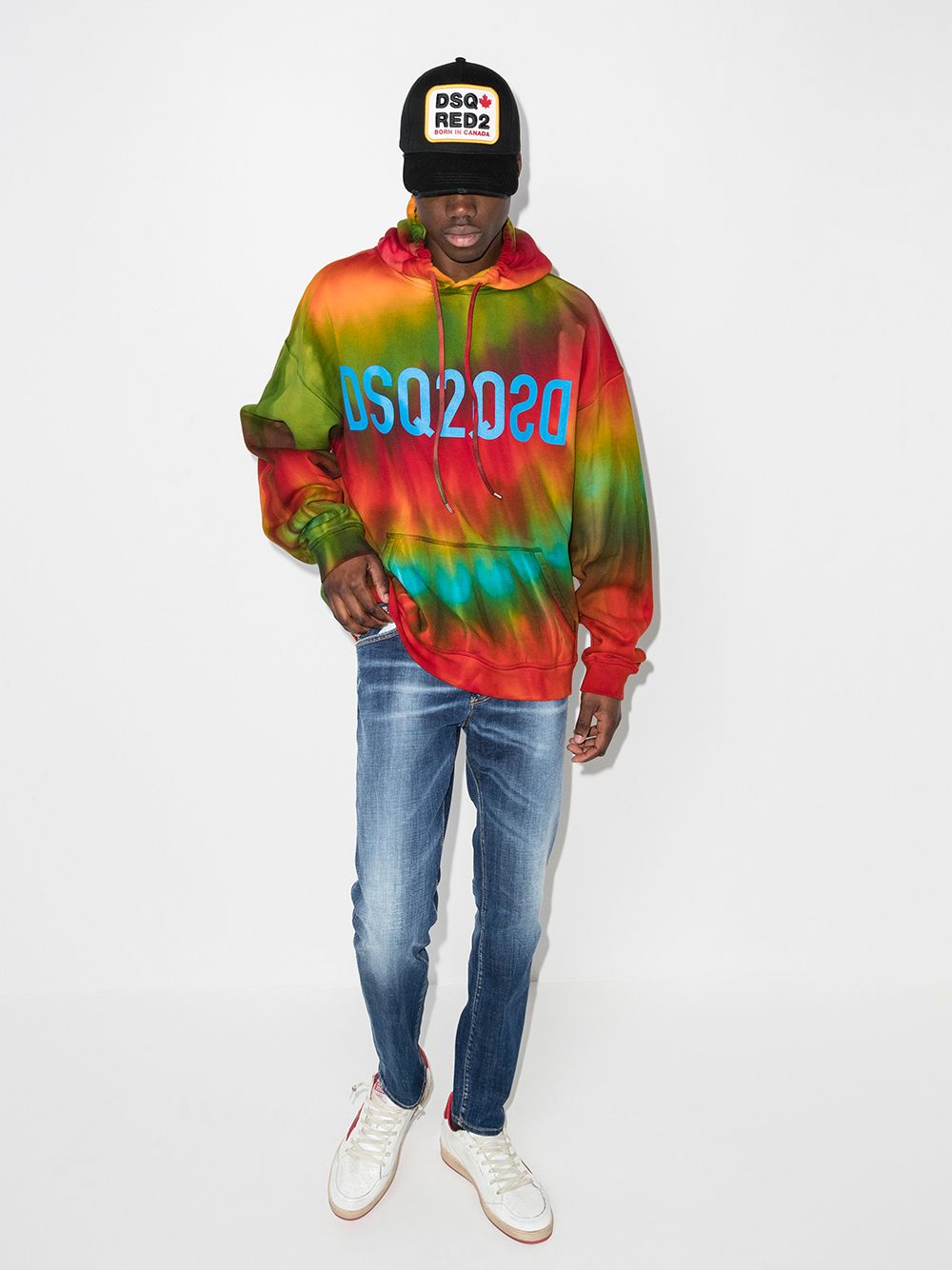 DSQUARED2 Tie-Dye Reverse Dsq2 Hoodie – MAISONDEFASHION.COM