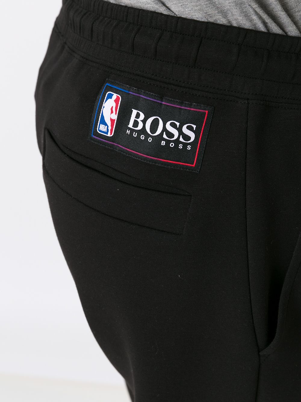 BOSS X NBA Lakers Logo Sweatpants Black - MAISONDEFASHION.COM