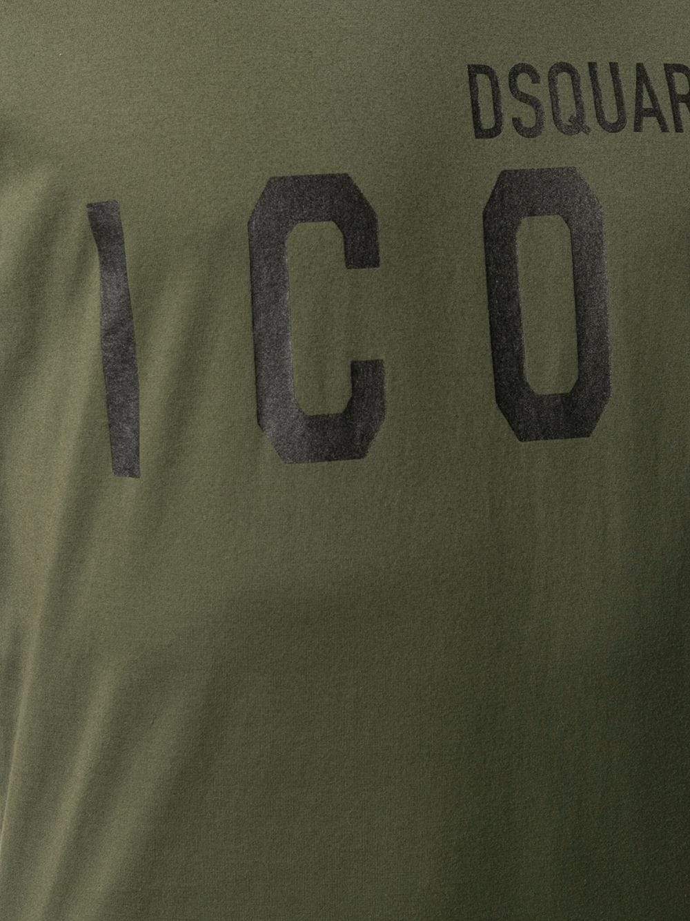 DSQUARED2 Icon Logo T-Shirt Khaki/Black - Maison De Fashion 