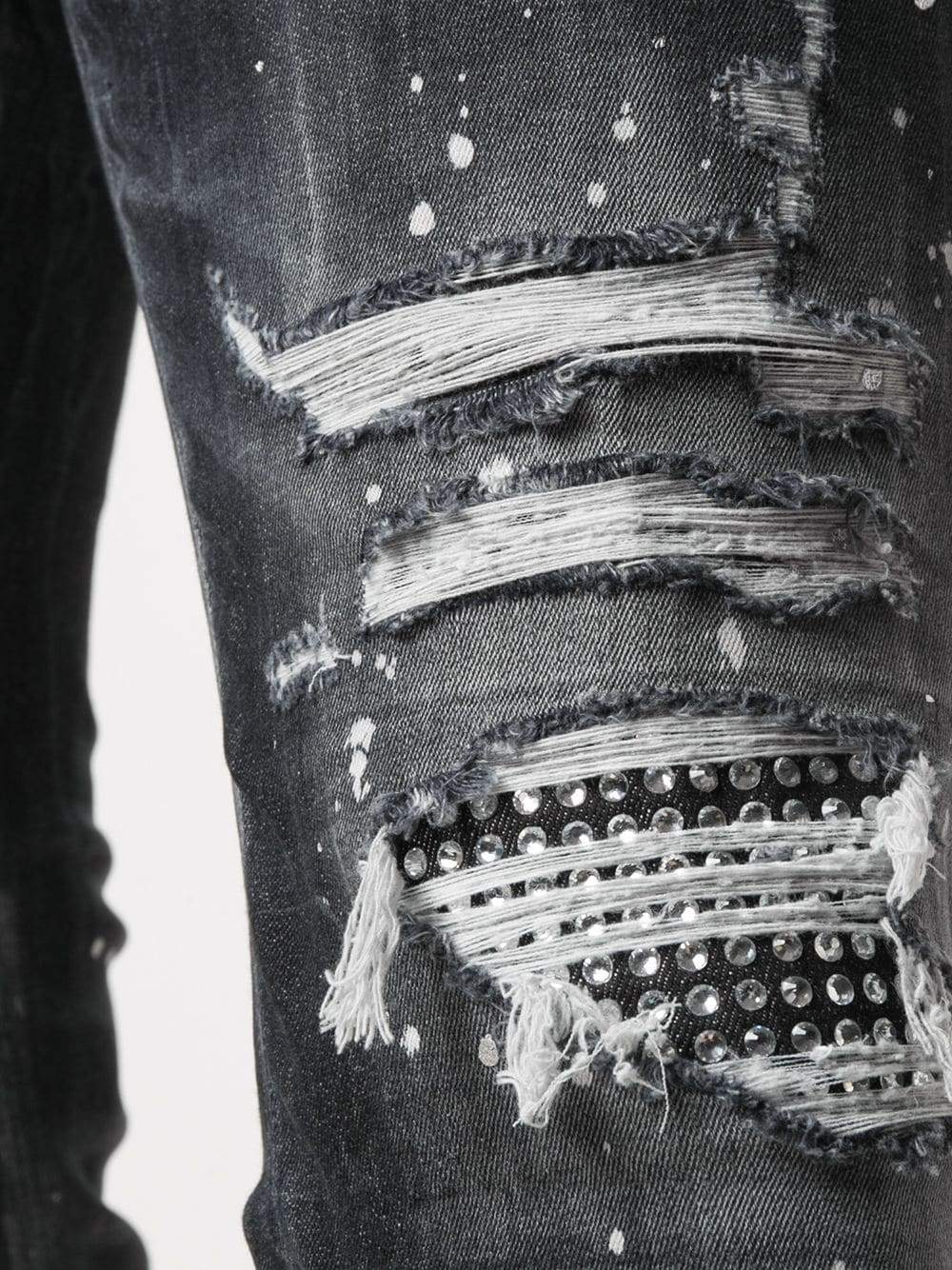 DSQUARED2 Tidy Biker Skinny Jeans Black – MAISONDEFASHION.COM