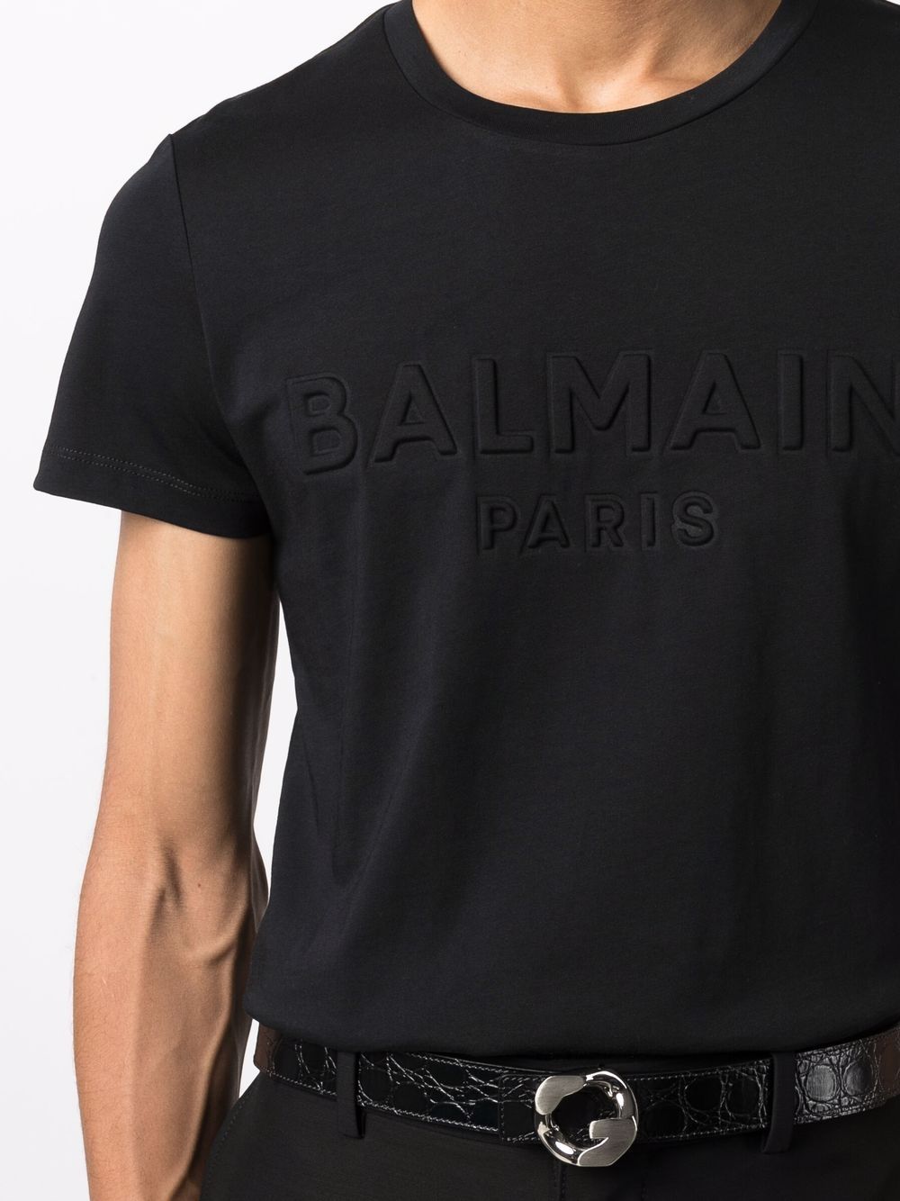 BALMAIN Logo T-Shirt Black - MAISONDEFASHION.COM