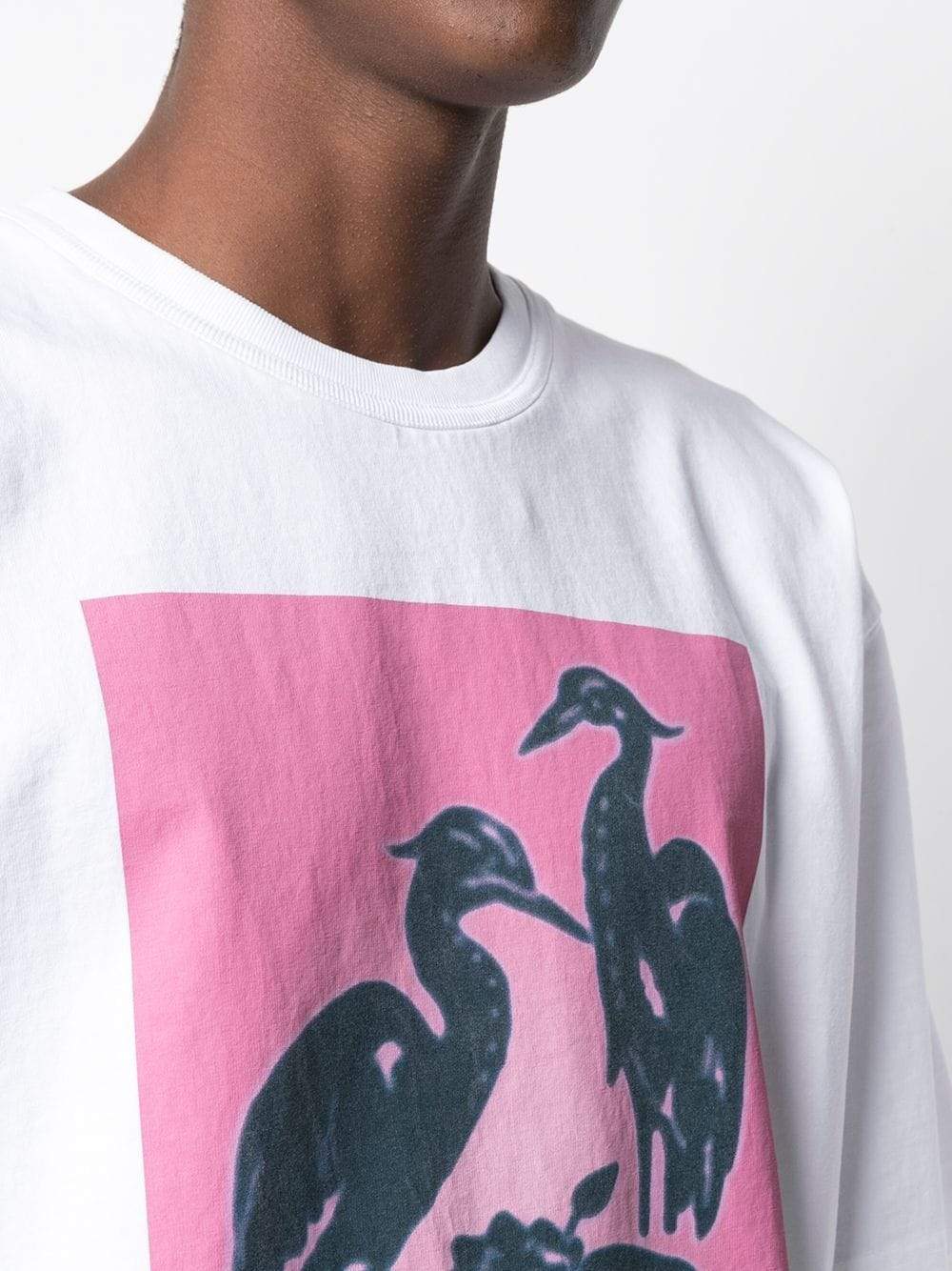 Heron Preston Nightshift Heron T-Shirt White - MAISONDEFASHION.COM