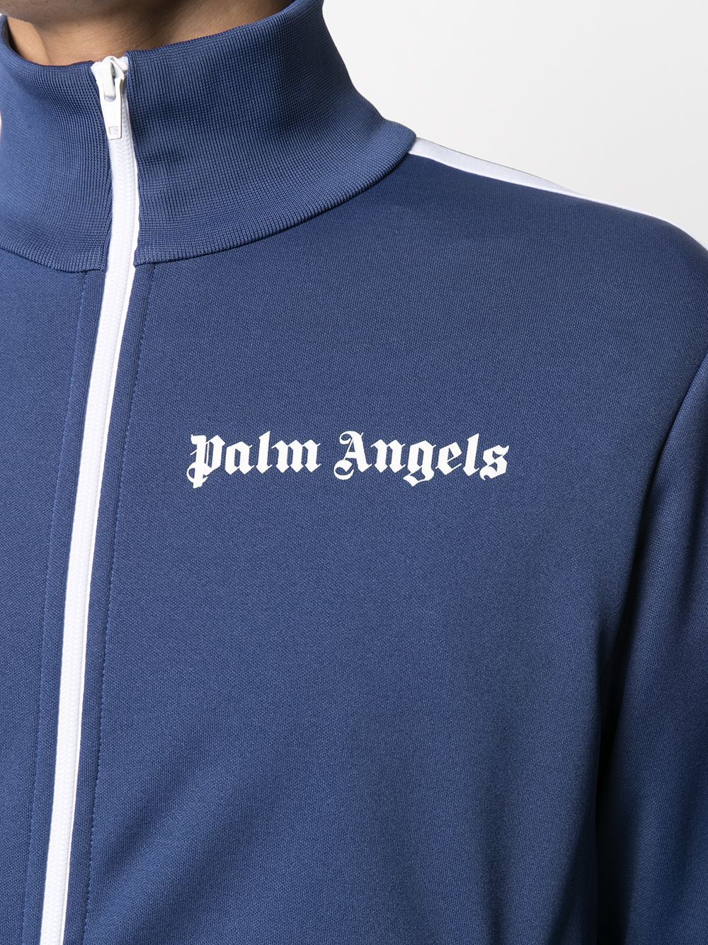 PALM ANGELS Track Jacket Navy/White - Maison De Fashion 