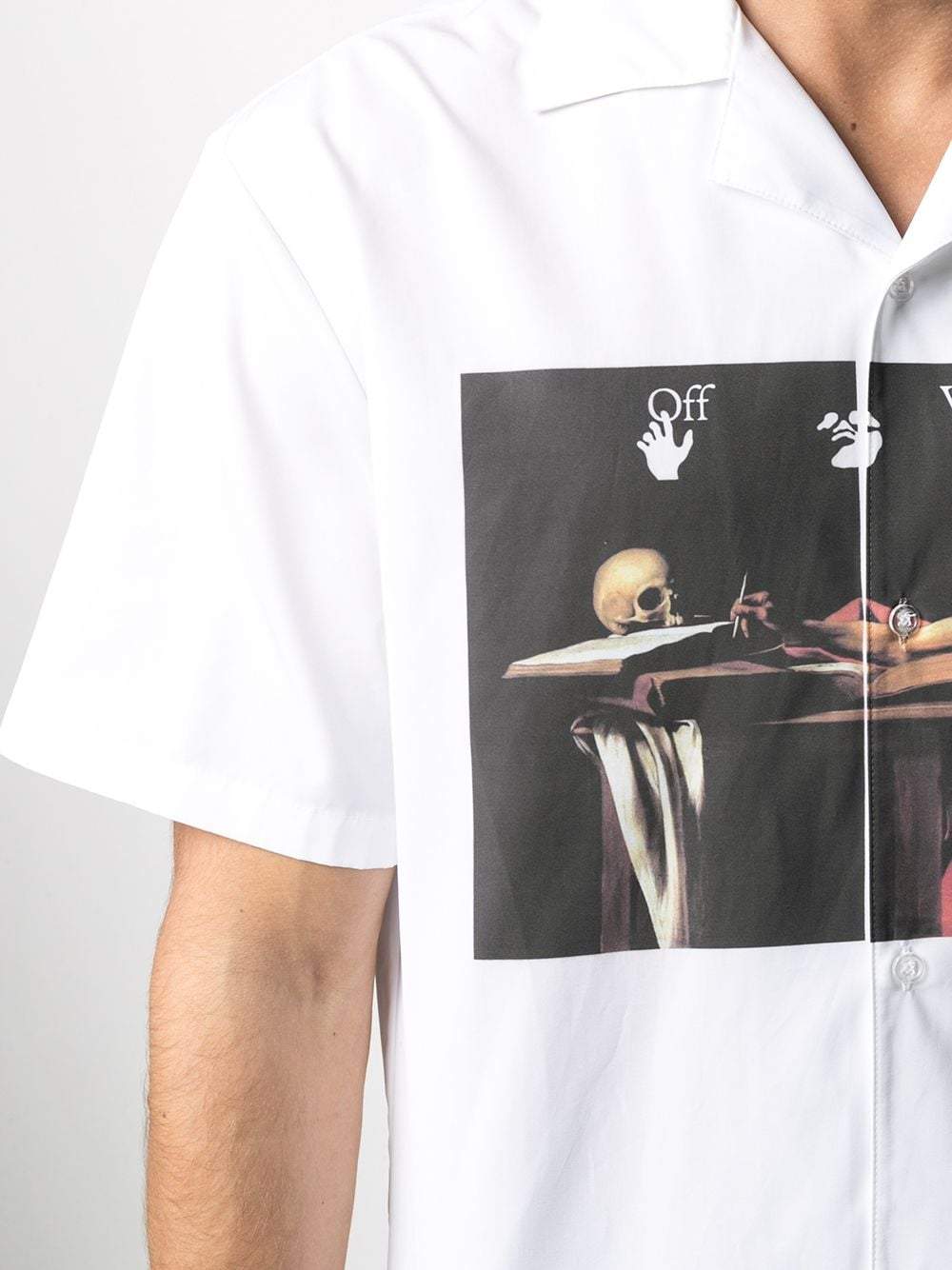 OFF-WHITE Caravaggio Holiday Shirt White - Maison De Fashion 