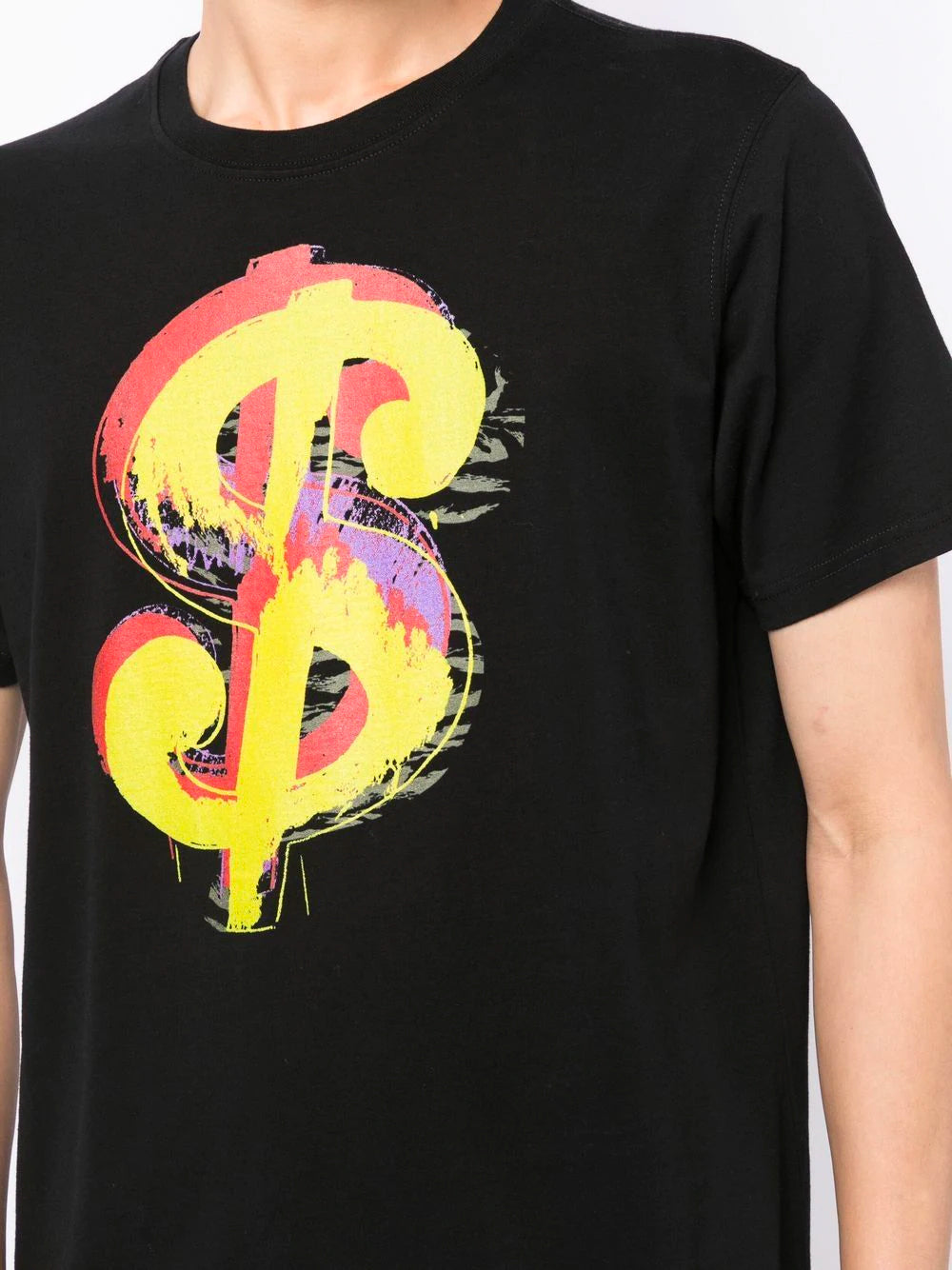 MAHARISHI Maha Warhol Dollar Sign T-Shirt Black - MAISONDEFASHION.COM