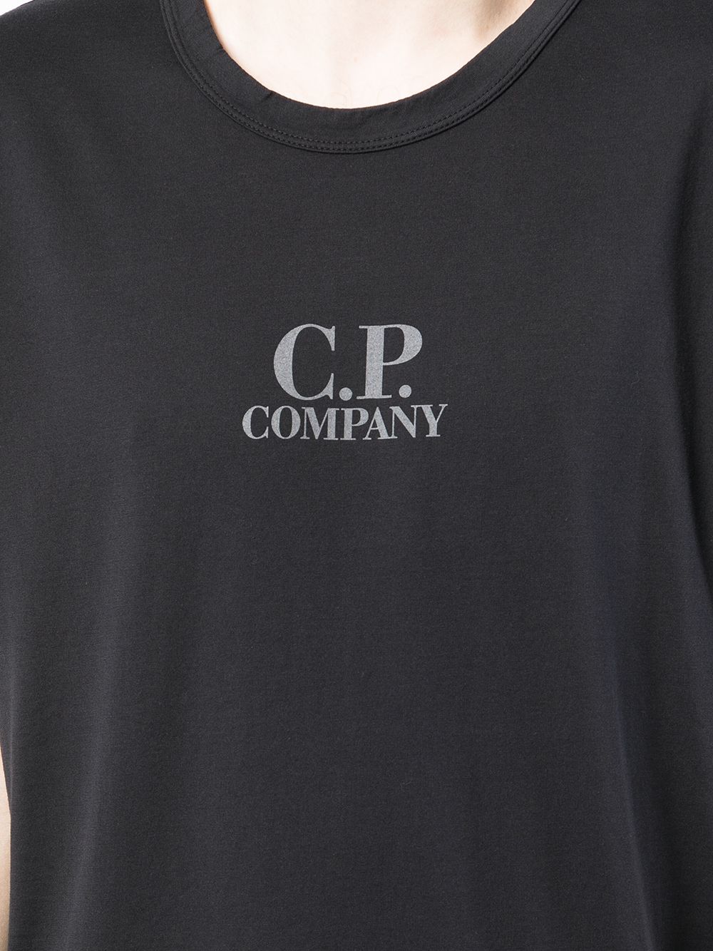 C.P. COMPANY Logo-print cotton T-shirt Black - MAISONDEFASHION.COM