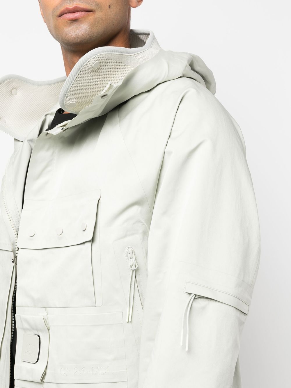 C.P. COMPANY Zipped Hooded Reversible Jacket - MAISONDEFASHION.COM