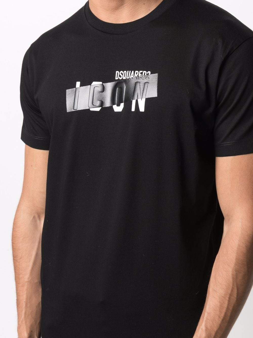 DSQUARED2 Tape detail Icon T-shirt Black –
