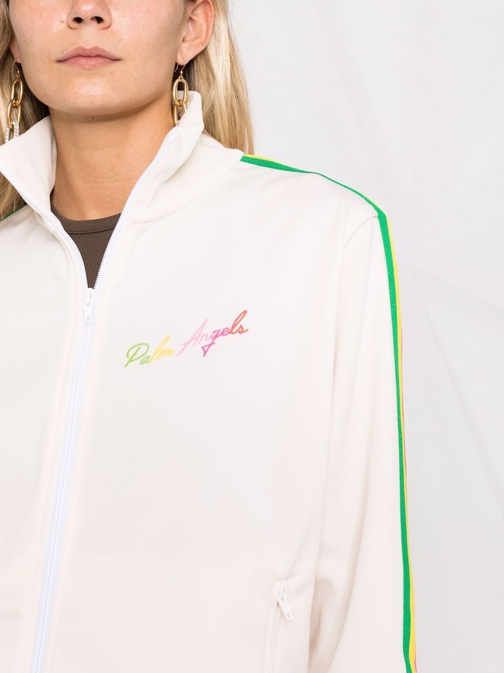 PALM ANGELS WOMEN Miami logo track jacket Multicolour - MAISONDEFASHION.COM