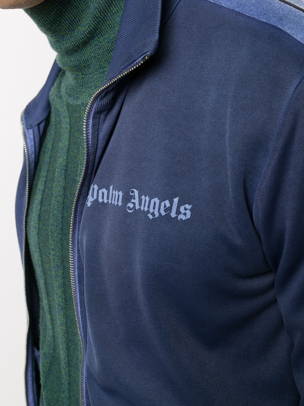 PALM ANGELS Garment Dyed Track Jacket Blue - Maison De Fashion 