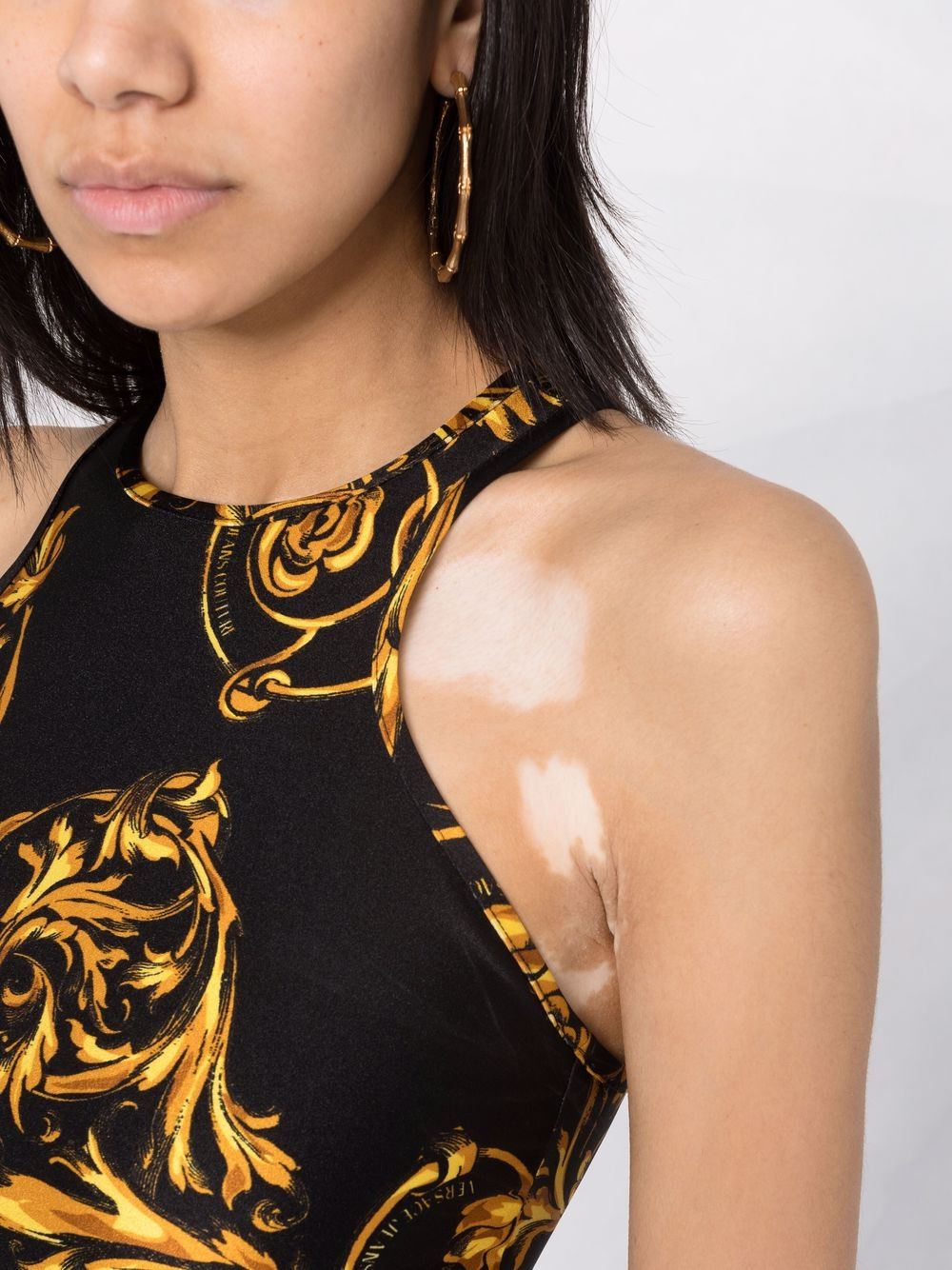 VERSACE WOMEN Baroque Print Sleeveless Dress Black – MAISONDEFASHION.COM