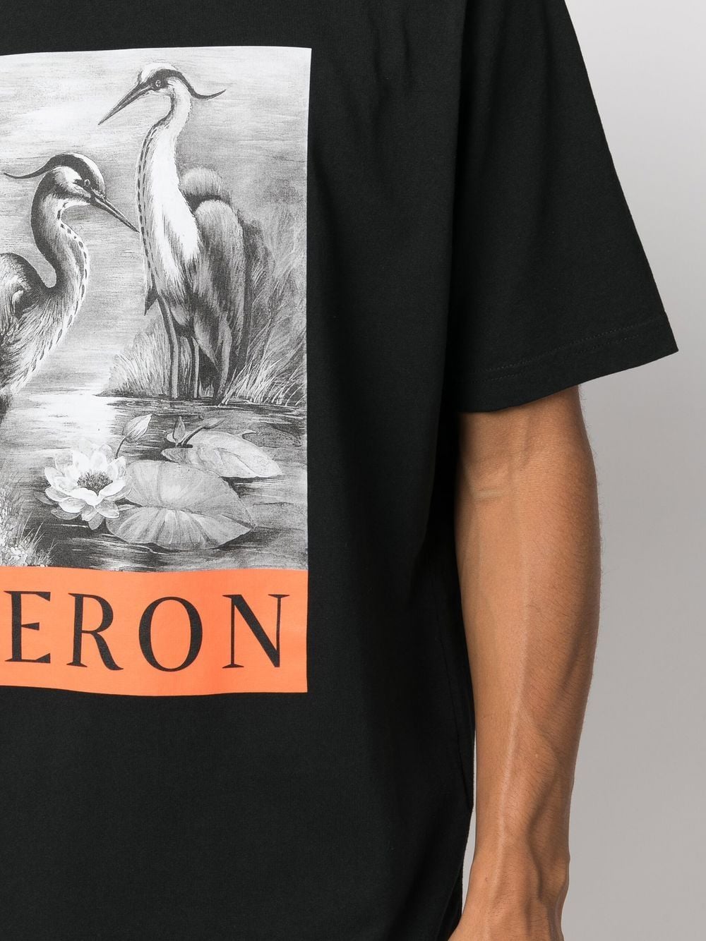HERON PRESTON Heron S/S T-Shirt Black Orange – MAISONDEFASHION.COM