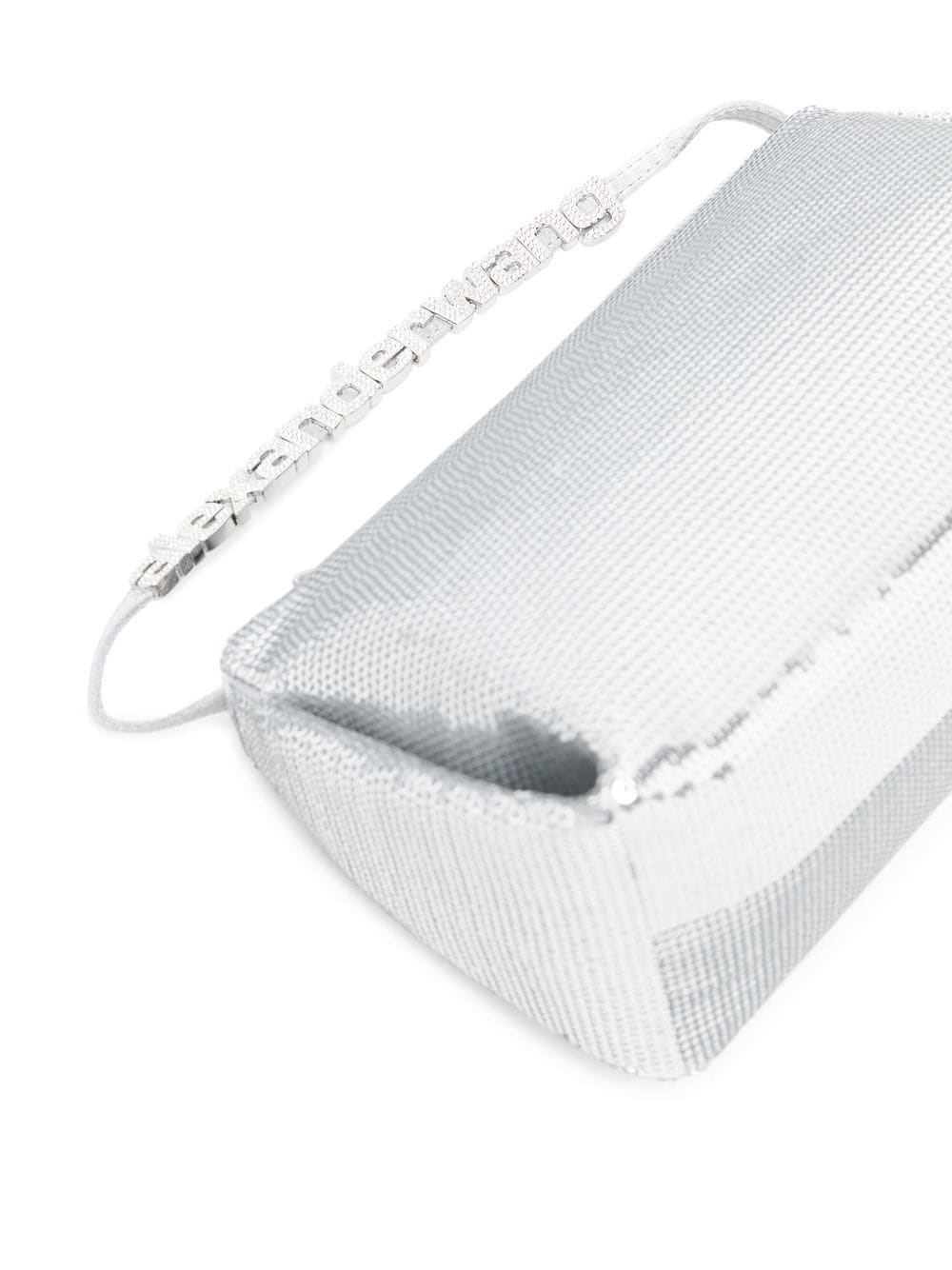 ALEXANDER WANG WOMEN Marquess Micro Crystal Bag Silver - MAISONDEFASHION.COM