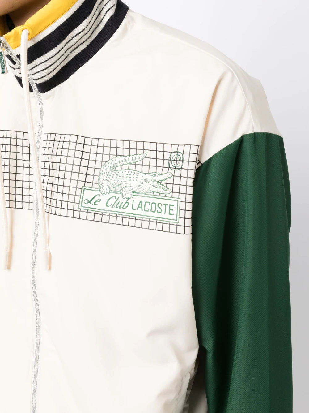 LACOSTE Recycled Polyester Track Jacket Lapland/Green - MAISONDEFASHION.COM