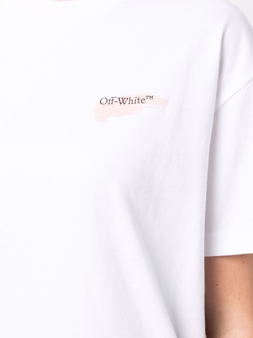 OFF-WHITE WOMEN Painted Arrows T-Shirt White - MAISONDEFASHION.COM