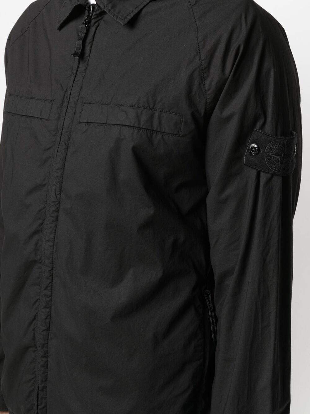 STONE ISLAND Ghost Reversible Overshirt Black - MAISONDEFASHION.COM