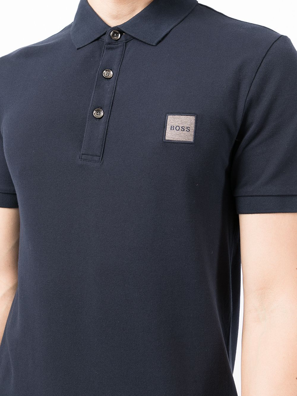 BOSS Slim Fit Polo Shirt Navy - MAISONDEFASHION.COM