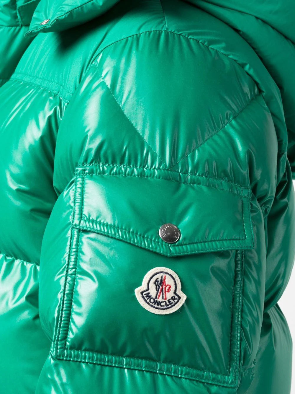 MONCLER Masaya Padded Jacket Green - MAISONDEFASHION.COM