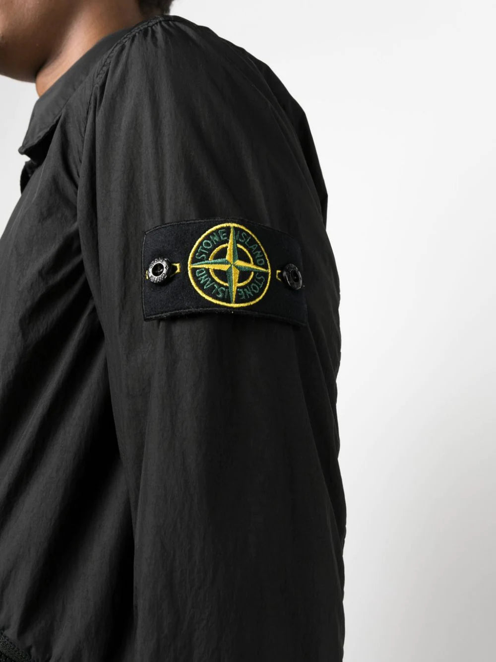 STONE ISLAND Garment Dyed Jacket Black - MAISONDEFASHION.COM