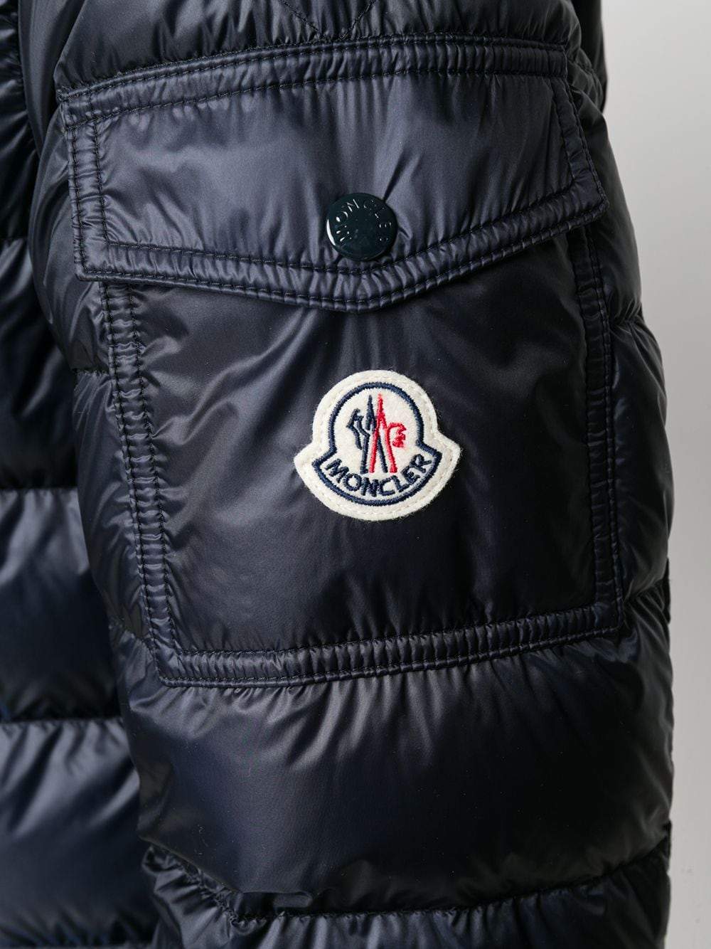 MONCLER Agay Giubbotto Padded Jacket Navy - MAISONDEFASHION.COM