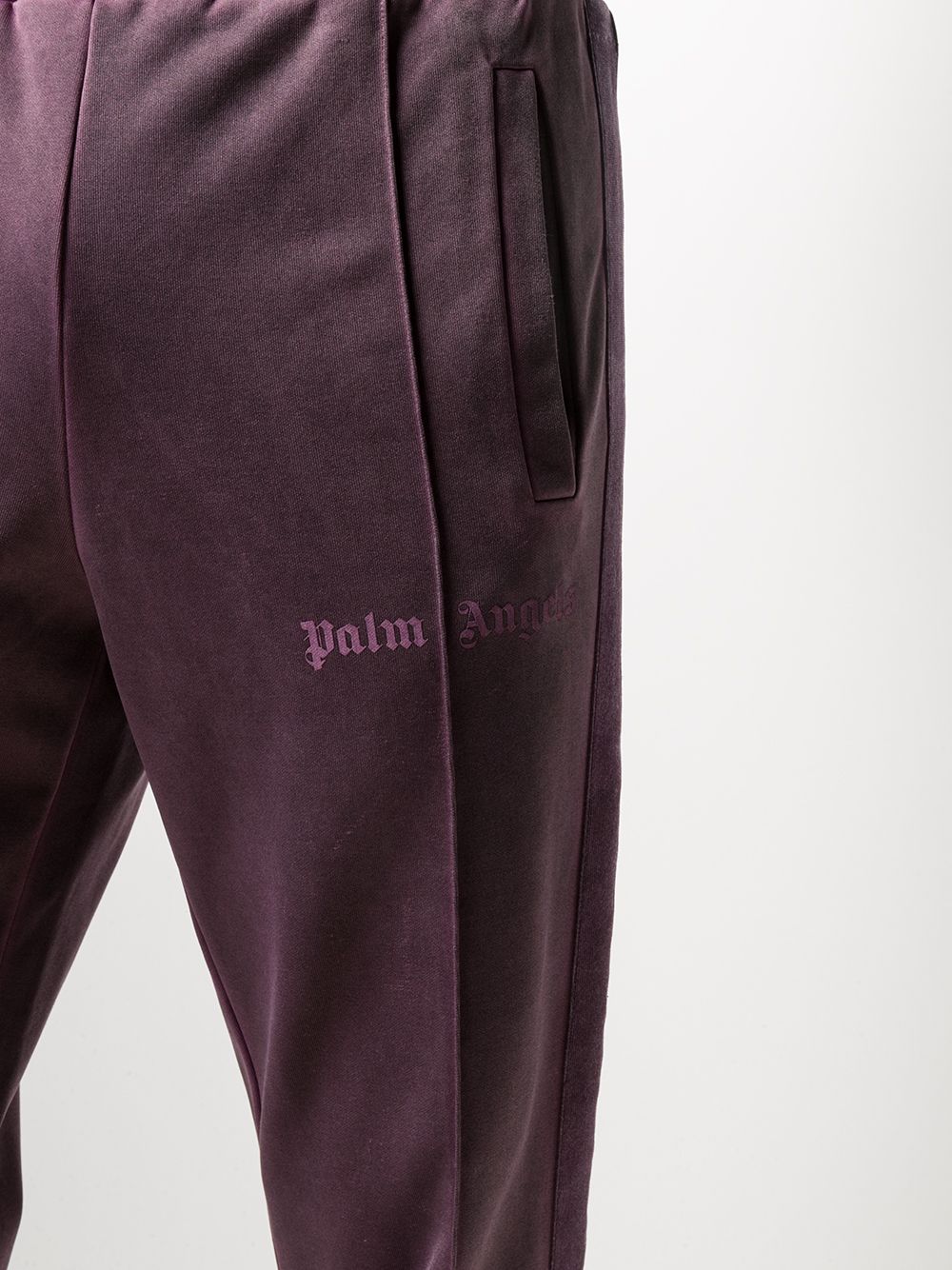 PALM ANGELS Garment Dyed Track Pants Purple