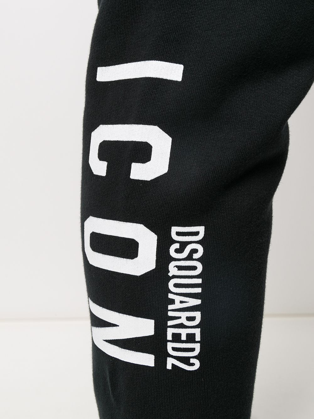 DSQUARED2 Icon Logo Print Track Pants Black - Maison De Fashion 