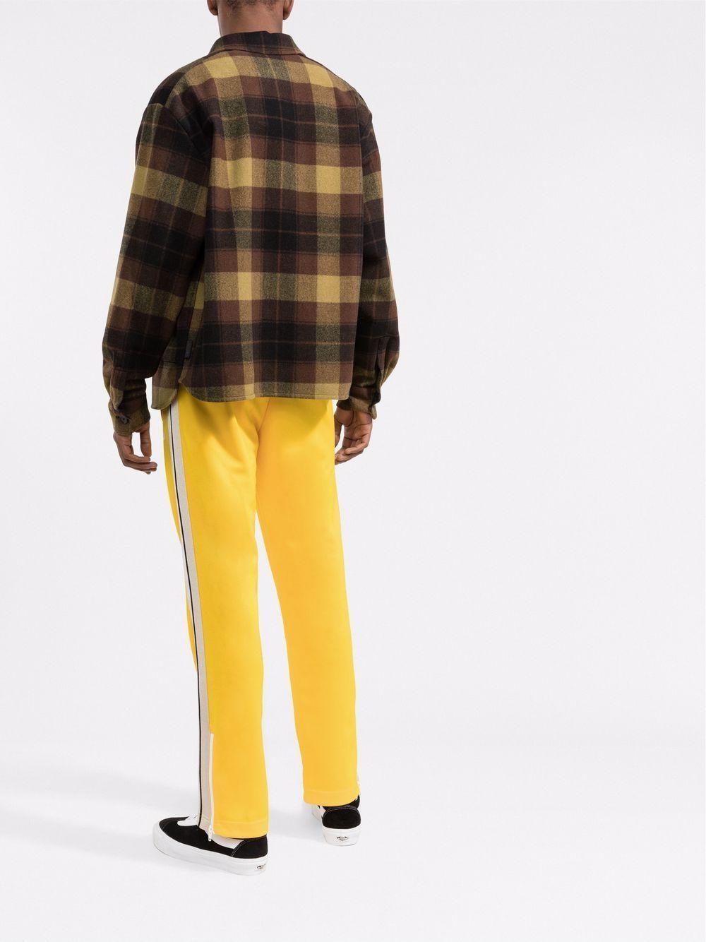 Palm angels yellow tartan track pants on sale