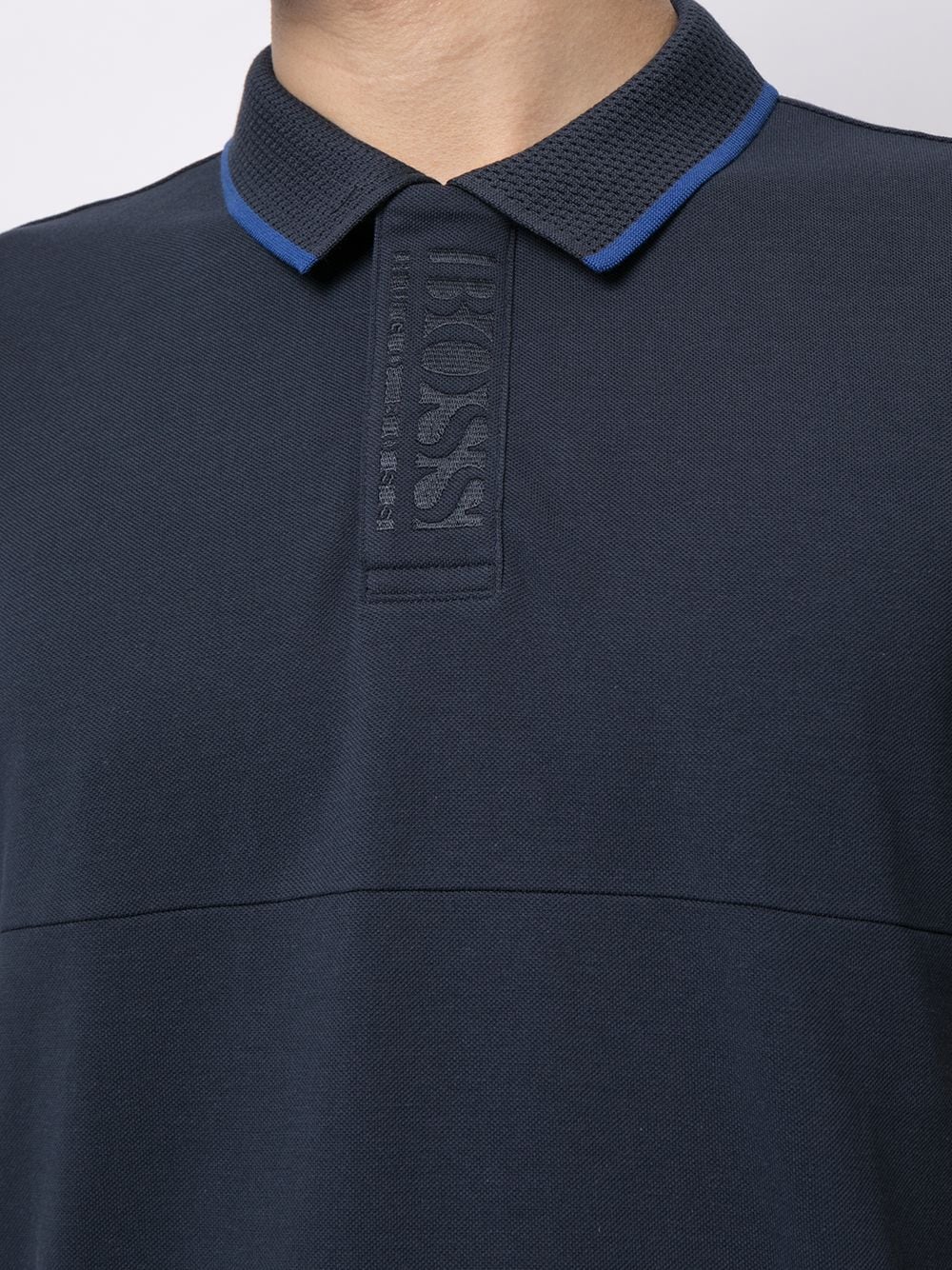 BOSS Slim Fit Polo Shirt Navy - MAISONDEFASHION.COM