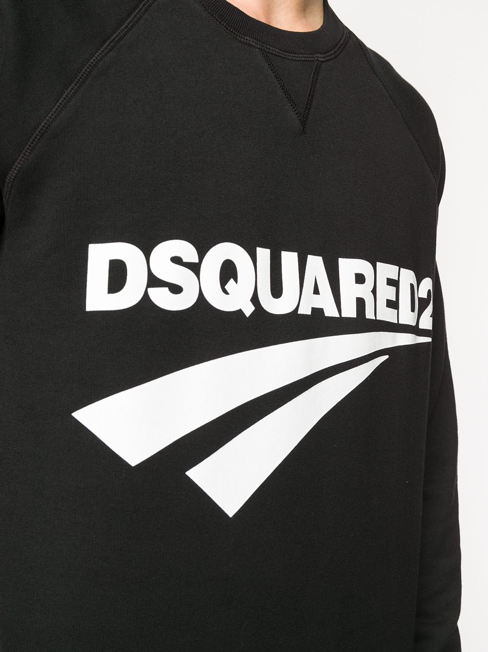 DSQUARED2 logo sweatshirt black - Maison De Fashion 