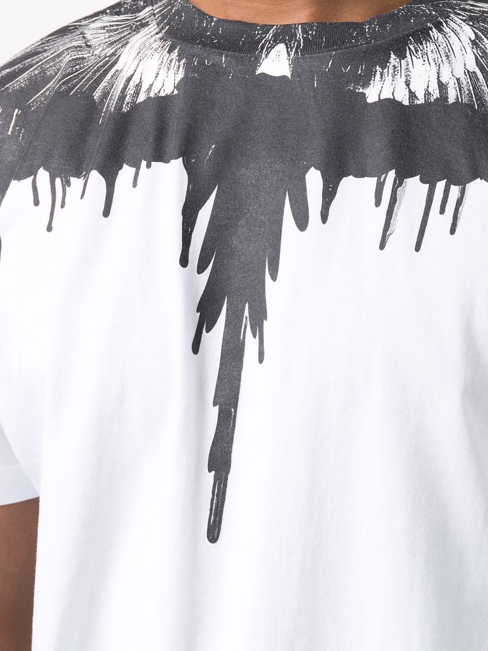 MARCELO BURLON Tar Wings Regular T-Shirt White - MAISONDEFASHION.COM