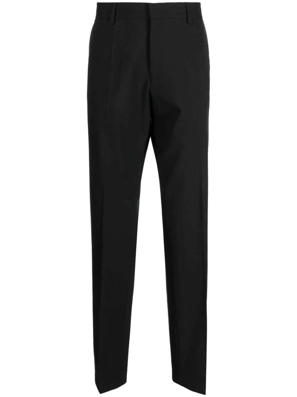 BOSS Slim-fit Trousers Black - MAISONDEFASHION.COM