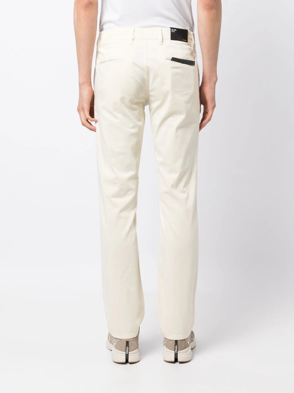 BOSS Schino-Slim D Trousers Light Beige - MAISONDEFASHION.COM