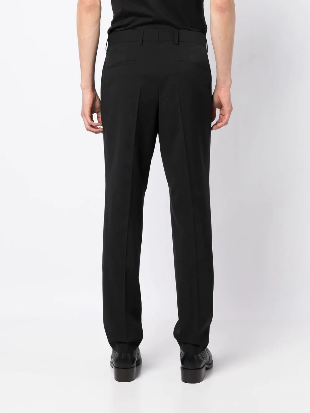 BOSS Slim-fit Trousers Black - MAISONDEFASHION.COM