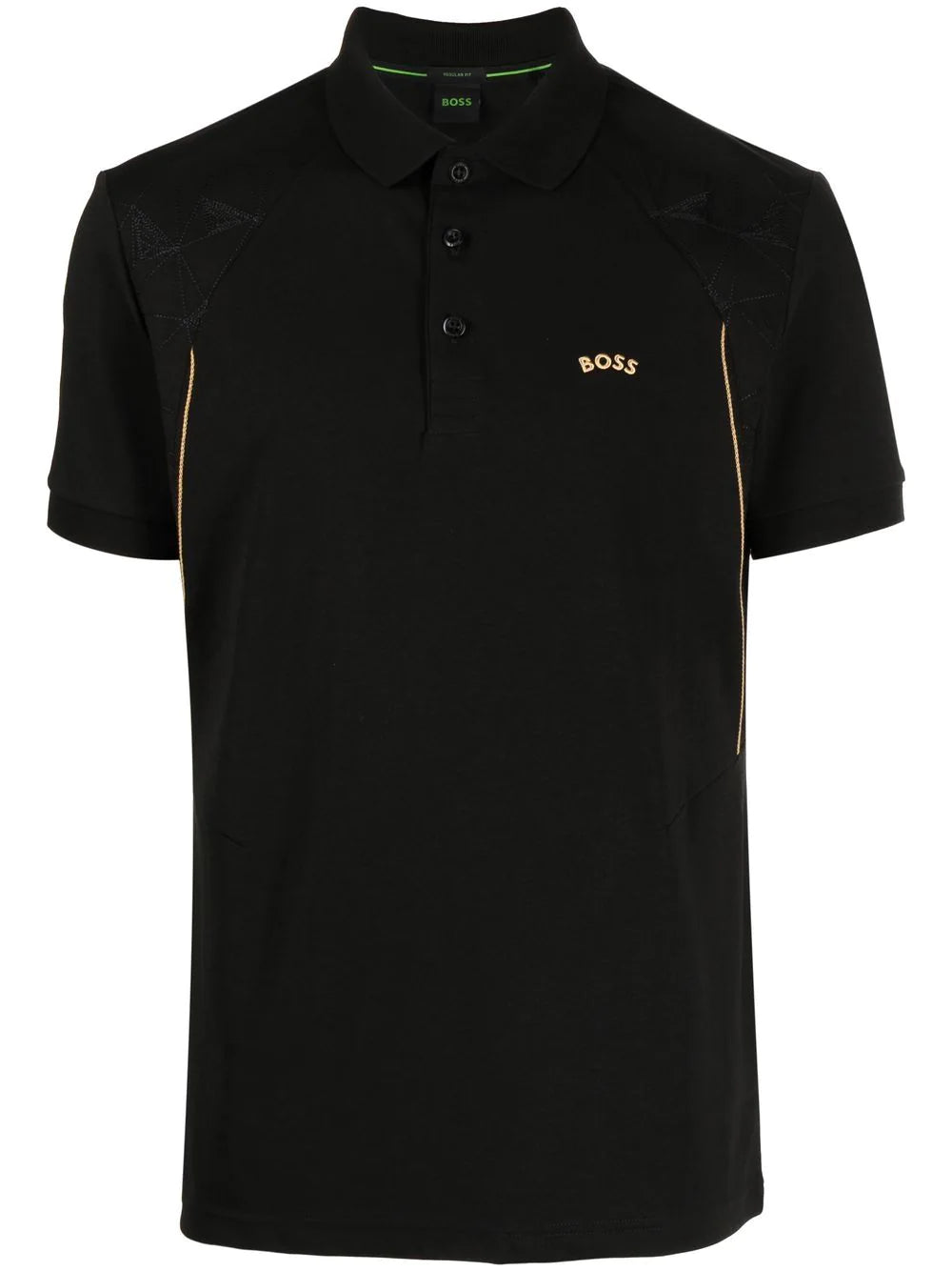 BOSS Logo-print Polo Shirt Black - MAISONDEFASHION.COM