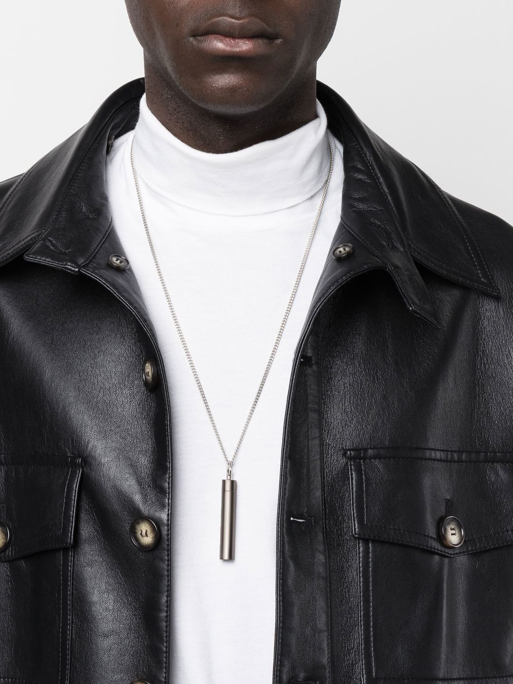 VETEMENTS Powder Necklace Silver - MAISONDEFASHION.COM